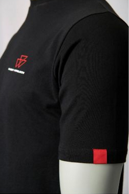 Černé tričko s logem MF - velikost XXXL