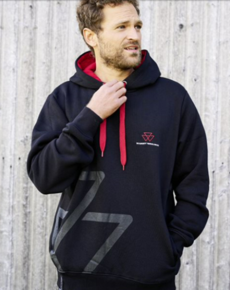 Unisex - černá mikina s logem MF, velikost M